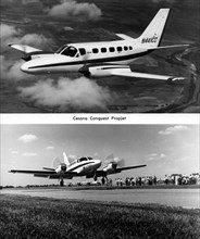 Avion américain Cessna Conquest Propjet.