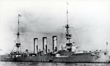 Le croiseur allemand Emden, en 1908