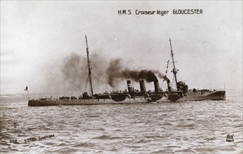 British light cruiser 'Gloucester'
