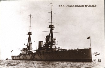 Croiseur de bataille britannique "Inflexible"