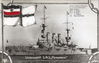 German cruiser 'Pommern'