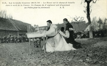 Mass on a French battlefield