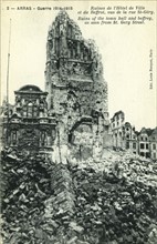 Ruins of the Hotel de Ville of Arras