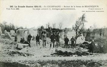 Ruins of the farm in Beauséjour