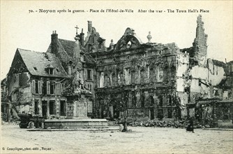 Ruins of the Place de l'Hôtel de Ville in Noyon