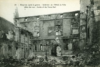 Ruins of the Hôtel de Ville in Noyon