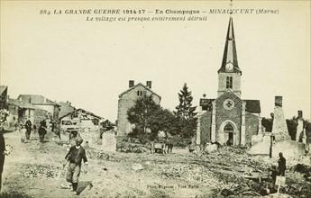 Ruins of the village of Minaucourt le Mesnil les Hurlus