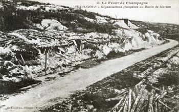 Le Front de Champagne lors de la première guerre