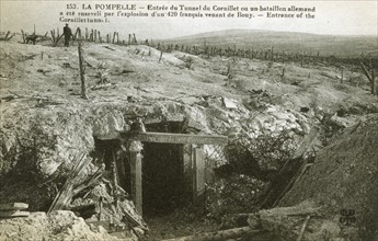 Southern entrance of the tunnel of the Mont Cornillet