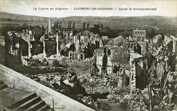 Ruins of the city of Clermont en Argonne