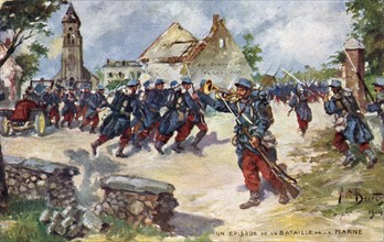 L'Armée de Paris arrivant à Barcy, 1914