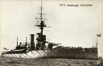 The HMS Dreadnought Centurion, 1913