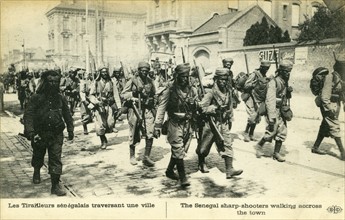 Tirailleurs sénégalais lors de la première guerre