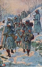 Soldats français après la bataille, lors de la première guerre