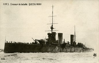 The HMS Queen Mary, 1916