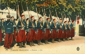 Regiment of French Zouave during WWI