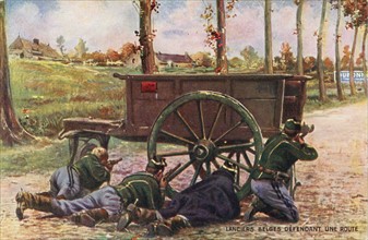Lanciers belges lors de la première guerre
