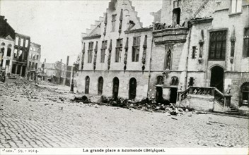 Ruins of the town of Ecumonde in Belgium