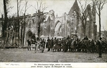 Belgian troops in Nieuwpoort, 1915