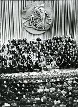 Joseph Goebbels delivering a speech
