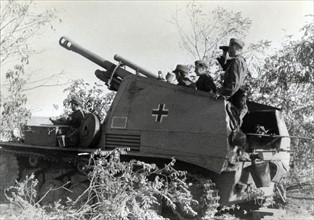 German howitzer "Wespe", 1943