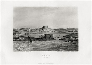 Vue de Tunis vers 1840