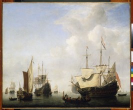 Vaisseau amiral hollandais, vers 1810