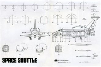 Scheme of the American Space Shuttle