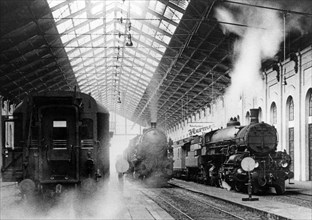 Gare de l'Ouest à Vienne vers 1905
