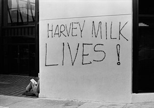 Graffiti en mémoire de Harvey Milk dans les rues de San Francisco, 1978
