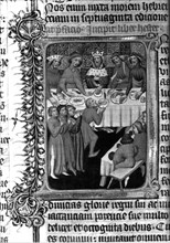 Manuscrit, un banquet royal