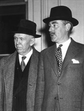 Dean Acheson avec Georges Marshall auquel il a succedé comme secrétaire d'état