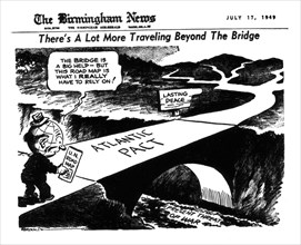 Caricature extraite du "Birmingham News" à propos du Pacte Atlantique (OTAN)