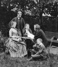 Gustave Eiffel with his family