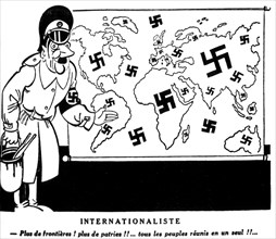 November 1st, satirical cartoon by Ralph Soupault against Hitler