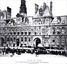 Dernier ballon partant pour la province de puis Paris, 1871