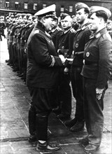 Goering inspecting troops