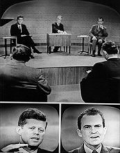Campagne présidentielle John F. Kennedy et Richard Nixon
