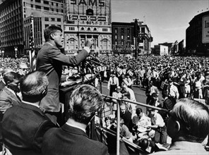 Labour Day, Detroit, Michigan. John Kennedy