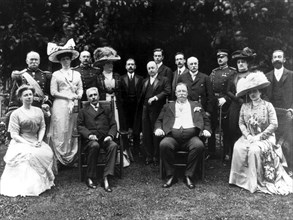 Le président Taft (1857-1930) lors de la visite du président du Chili