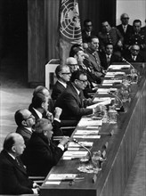 Le président Allende conférence de l'O.N.U.