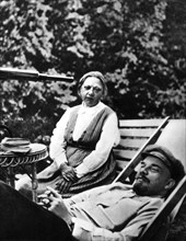 Lénine et N. Krouptskaïa