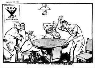 Satirical cartoon against Roosevelt