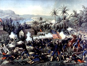 Philippines, bataille de Quasnimas (Américains contre Espagnols)
