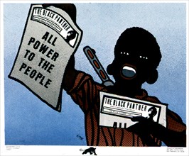 Propaganda poster of the 'Black Panther' movement