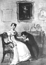 Illustration d'Ivanovitch Roudakov pour "Eugène Onéguine" d'Alexandre Pouchkine