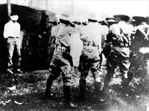 Exécution de José Castillo Puentes, accusé du meurtre du lieutenant Juan Alvarez au cours d'une bataille entre rebelles et troupes régulières