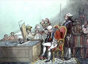 Caricature, Préparatifs de débarquements de Napoléon à Boulogne