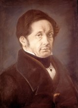 Portrait de Jean Joseph Pasteur, père de Louis Pasteur. Pastel réalisé par Louis Pasteur
