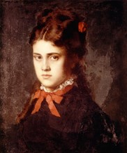 Portrait of Marie-Louise, Louis Pasteur's daughter, by Henner